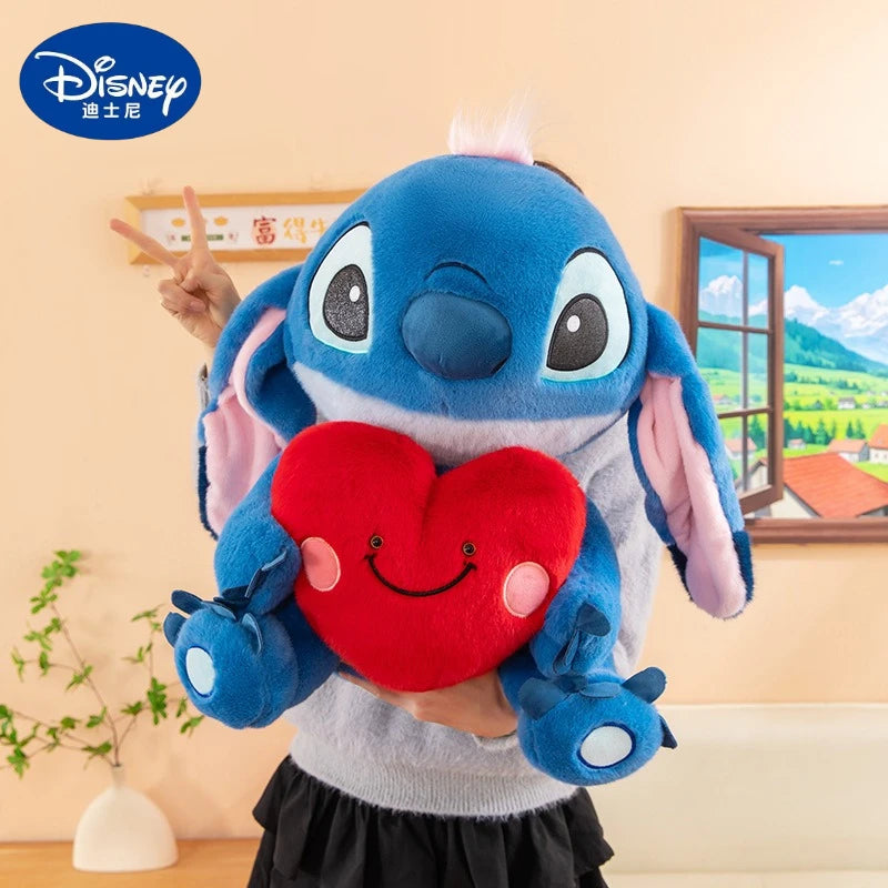 35/50/60cm Big Size Stitch Disney Anime Plush Stuffed Doll Cartoon Plush Doll Room Decoration Children's Pillow Holiday Gift