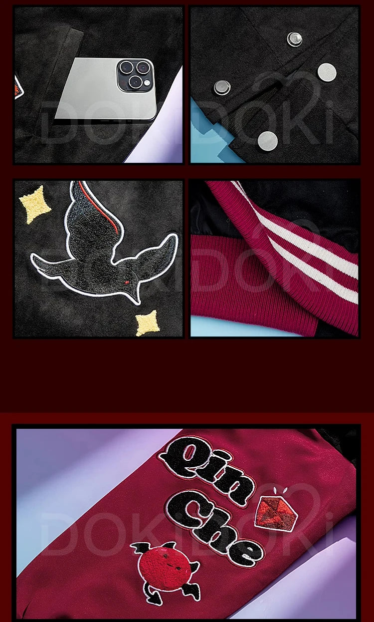 Sylus Doujin Cosplay Costume Game Love and Deepspace DokiDoki-R Men Women Daily Baseball Jacket Sylus Cosplay Coat