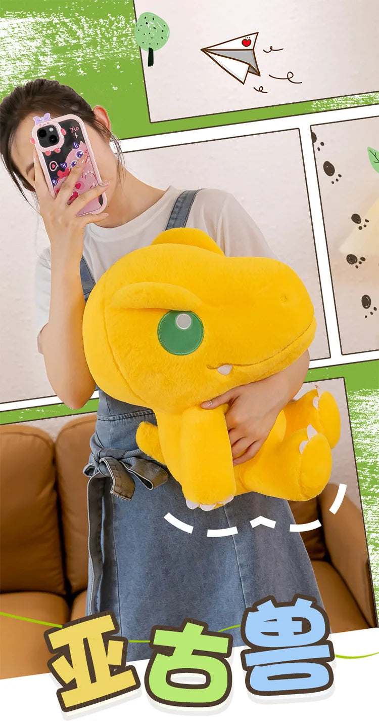 45/55/70cm Big Size Agumon Digimon Adventure Anime Plush Stuffed Doll Kawaii Decoration Plushies Children Pillow Holiday Gift