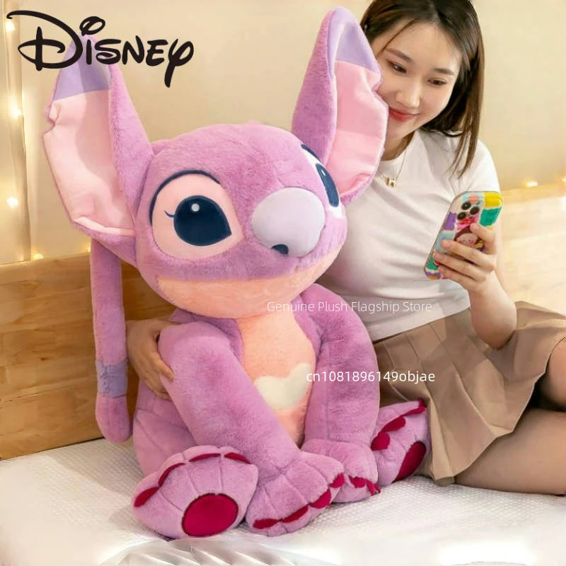 30/45/60/80CM Big Size Disney Stitch Cartoon Anime Plush Stuffed Doll Room Decoration Peluche Pillow  Plushies Ornaments Gifts