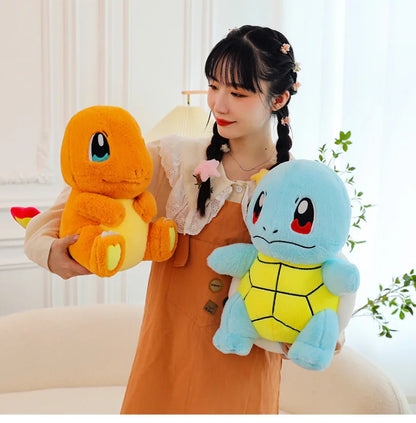 35-60CM Big Size Pokemon Charmander Plushies Squirtle Cartoon Anime Peluche Ornament Comfortable Soft Doll Children Toy Gift