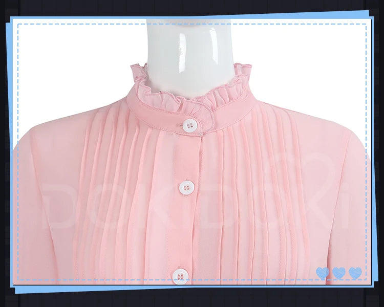 Glinda Elphaba Cosplay Costume Wicked Cosplay【XS-3XL】DokiDoki-N Women Black Pink Dress Glinda Cosplay School Uniform Plus Size