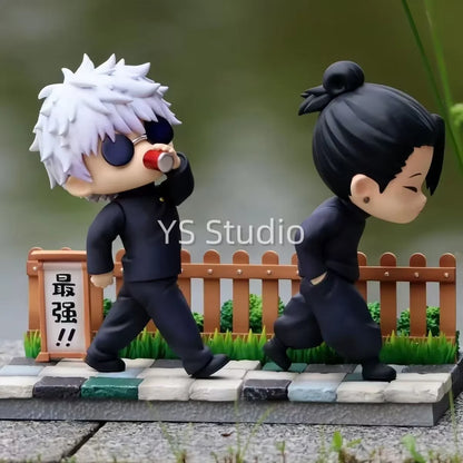 11.5cm/4.53in Anime Jujutsu Kaisen Figure Geto Suguru & Satoru Gojo Action Figure Collection Figurine Model Toy Gift