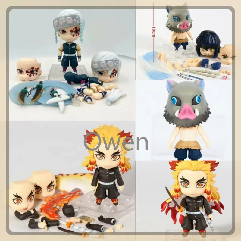 Tomioka Giyuu Anime Demon Slayer:Kimetsu no Yaiba Figurine Tokitou Muichirou Action Figures PVC q-version Collection Model Toys