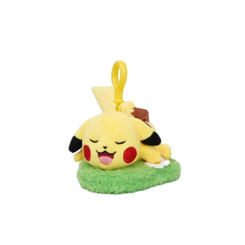 Animal Pokemon Pikachu Eevee Bulbasaur Charmander Jigglypuff Squirtle Kawaii Plush Toys Pendant Keyring Keychain Birthday Gifts