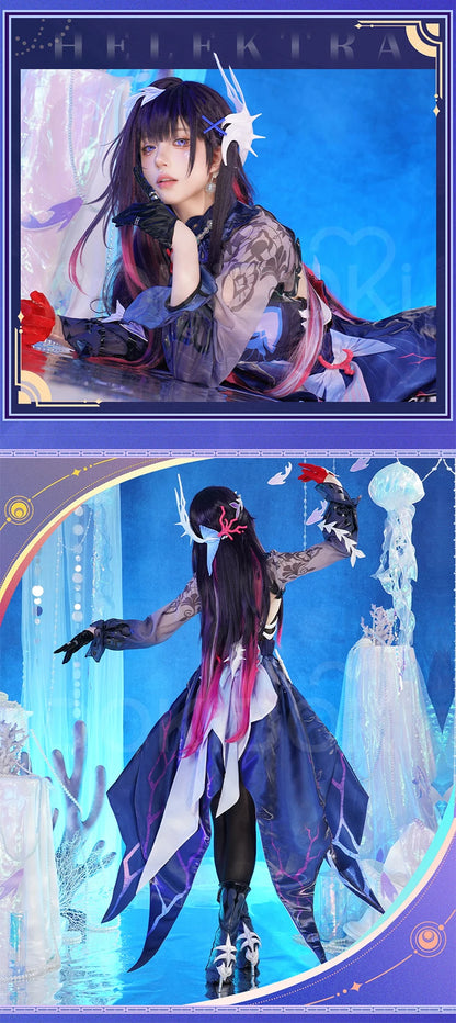 Hysilens Cosplay Costume Game Honkai: Star Rail DokiDoki-R HSR Women Dress Hysilens Helektra Cosplay Costume