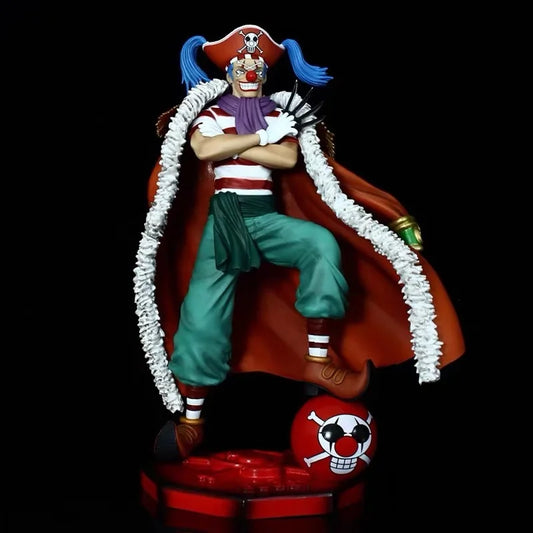 One Piece Clown Buggy Anime Figure Four Emperors Figures Pvc Gk Statue Model Collection Desktop Ornament Children Toys Gift