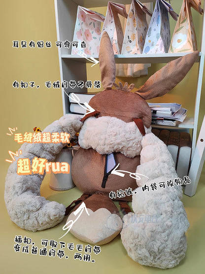 Pokemon Eevee Plush Backpack Large Capacity Kawaii Anime Cosplay Doll Cute Gift - bag