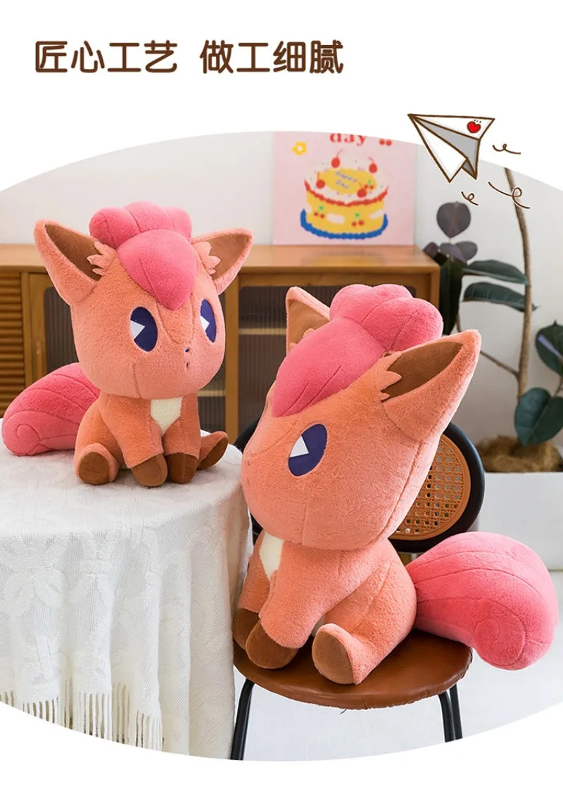 35/45/65CM Big Size Pokemon Vulpix Plushies Cartoon Anime Peluche Stuffed Animal Comfortable Soft Doll Kawaii Ornament Gifts