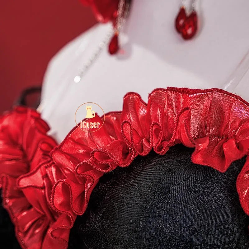 Path To Nowhere Coquelic Cosplay Costume Wig Black Dress Hat Uniform New Skin Carnival Halloween Party for Women Girls iCoser