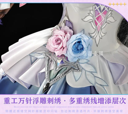 Honkai Star Rail Cyrene Cosplay Costume Wig Dress Headwear New Skin Outfit Elysia Amphoreus Carnival Halloween for Women Girls