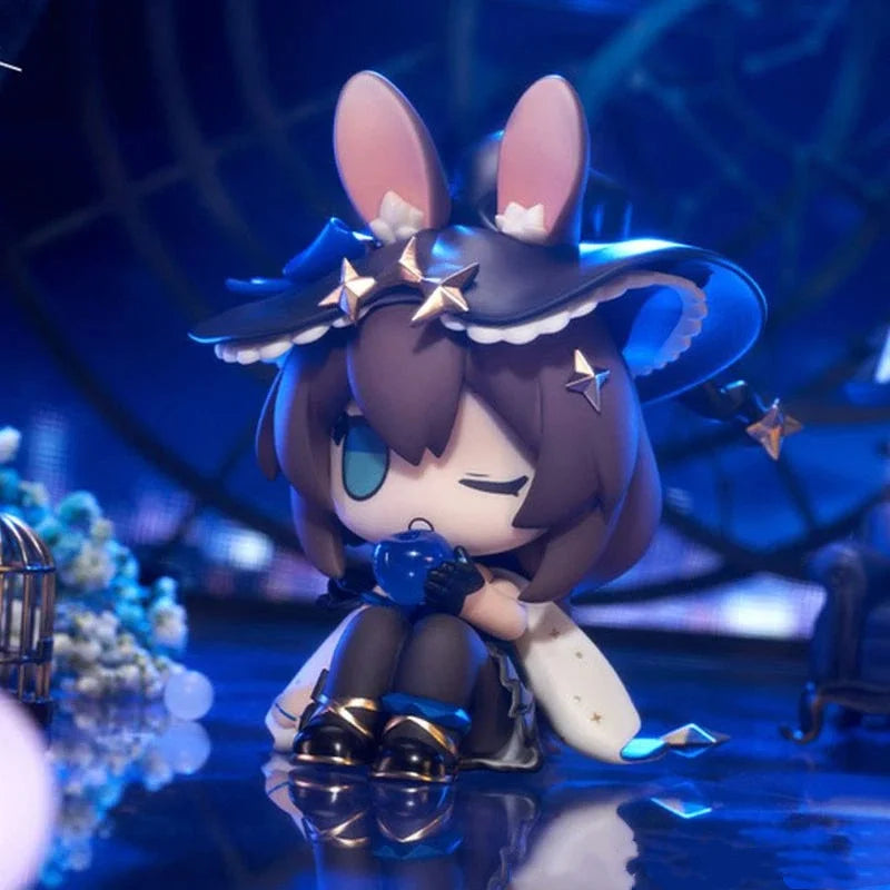 Arknights  Amiya Cute Q Version Doll Beautiful Girl Model Figurine Creative Statue  Holiday Gifts Desktop Ornament 12cm Toy