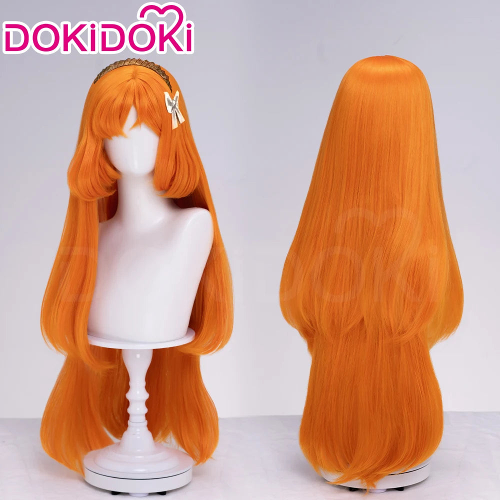 IN STOCK Rodion Ishmael Hong Lu Cosplay Wig Game DokiDoki Women Men 90cm Orange Black Long Hair Ishmael Cosplay Free Wig Cap