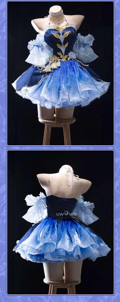 LAST BATCH UWOWO Genshin Impact Fanart Focalors Lily of the Valley Balll Gownn Dress Cosplay Costume