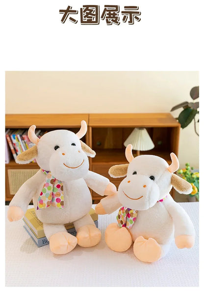 New 30-60cm Cute Calf Plush Toy Doll Stuffed Animals Smiling Cute Calf Doll Hildren's Playmate Children's Birthday Gift
