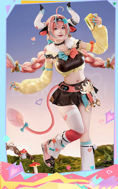 IN STOCK Varesa Cosplay Costume Game Genshin Impact【S-5XL】DokiDoki-SR Women Cute Halloween Cosplay Varesa Wig Plus Size