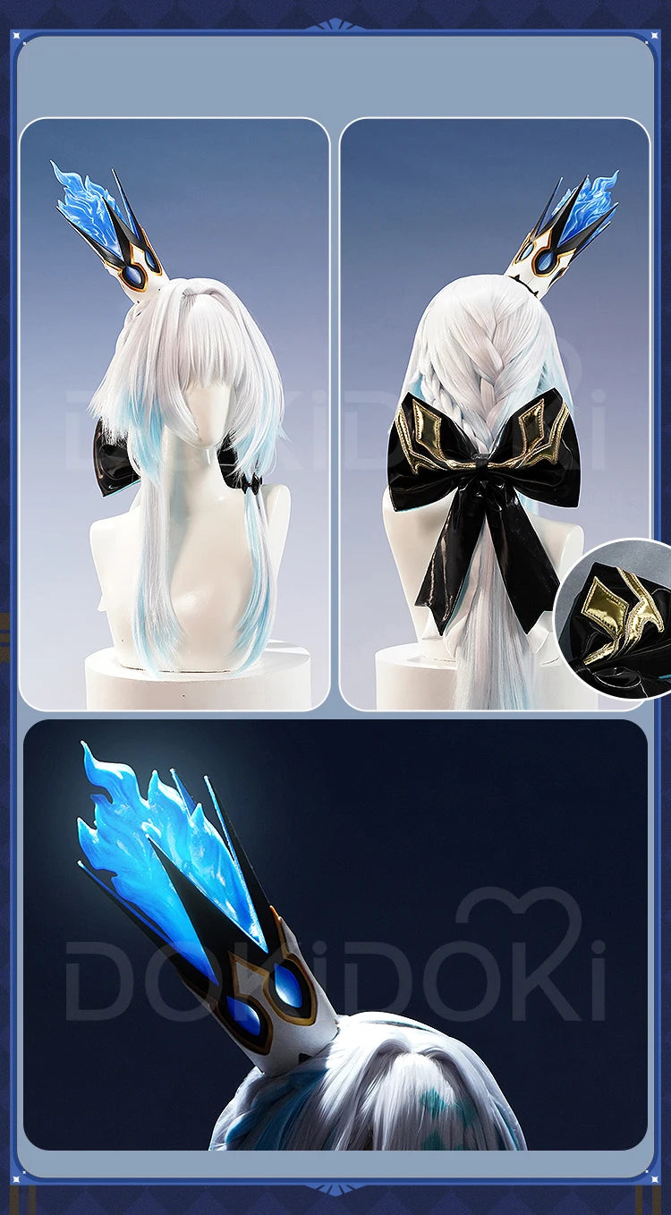 Cerydra Cosplay Costume Game Honkai: Star Rail【S-2XL】DokiDoki-SR HSR Women Halloween Dress Cosplay Cerydra Wings Wig Plus Size