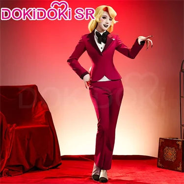 IN STOCK Charlie Vaggie Cosplay Costume Anime【S-3XL】DokiDoki-R Women Red Pajamas Charlie Morningstar Halloween Plus SIze