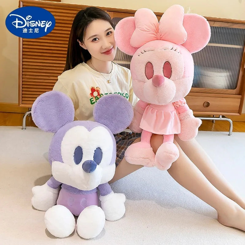 65/85/110cm Super Big Size Mickey Minnie Mouse Kawaii Anime Plush Stuffed Doll Disney Cartoon Plush Pillow Children Holiday Gift