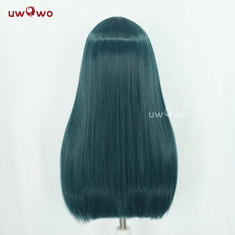 IN STOCK UWOWO Maomao Wig Anime The Apothecaryy Diaries Maomao Dance Dress Cosplay Wig Long Dark Green Wig 80CM