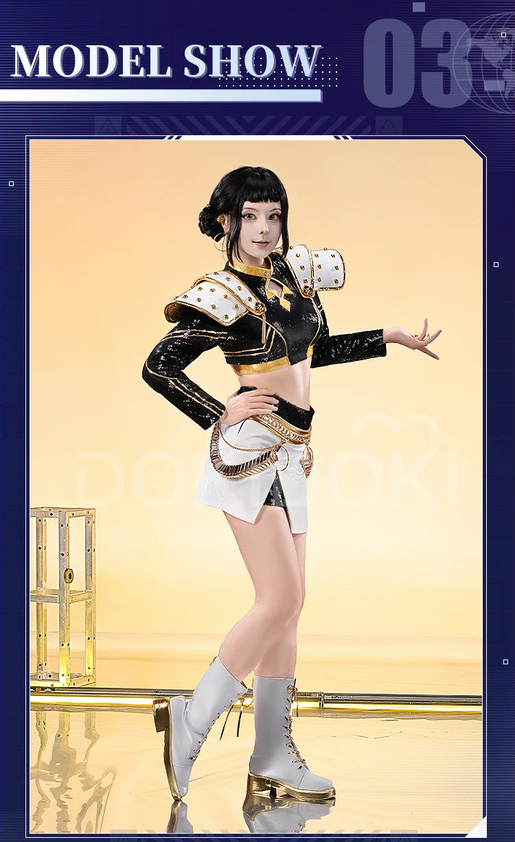 【Last Batch】IN STOCK Rumii Miraa Zoeyy Cosplay Costume【S-3XL】DokiDoki-SR Women Golden Costume Rumii Cosplay Suit Plus Size
