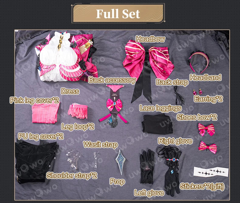 IN STOCK UWOWO Carlotta Cosplay Game Wuthering Waves WuWa Carlotta Montelli Cosplay Costume Halloween Costume