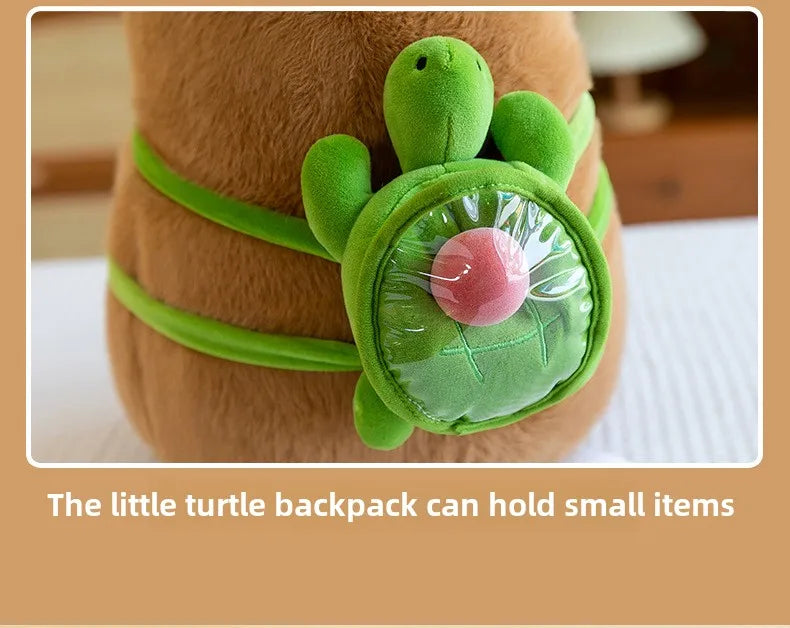 Cute Hat Dolphin Cloth Doll Plush Toy Capibala Backpack Turtle Room Decoration Sofa Cushion Girls Children's Day Gift Cloth Doll