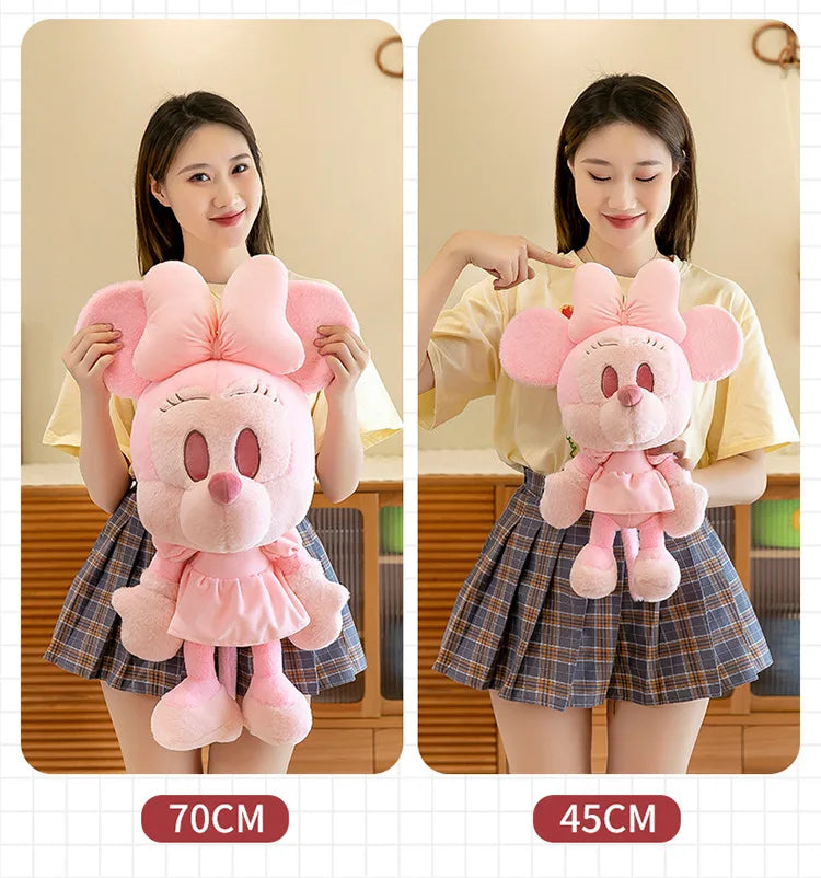65/85/110cm Super Big Size Mickey Minnie Mouse Kawaii Anime Plush Stuffed Doll Disney Cartoon Plush Pillow Children Holiday Gift