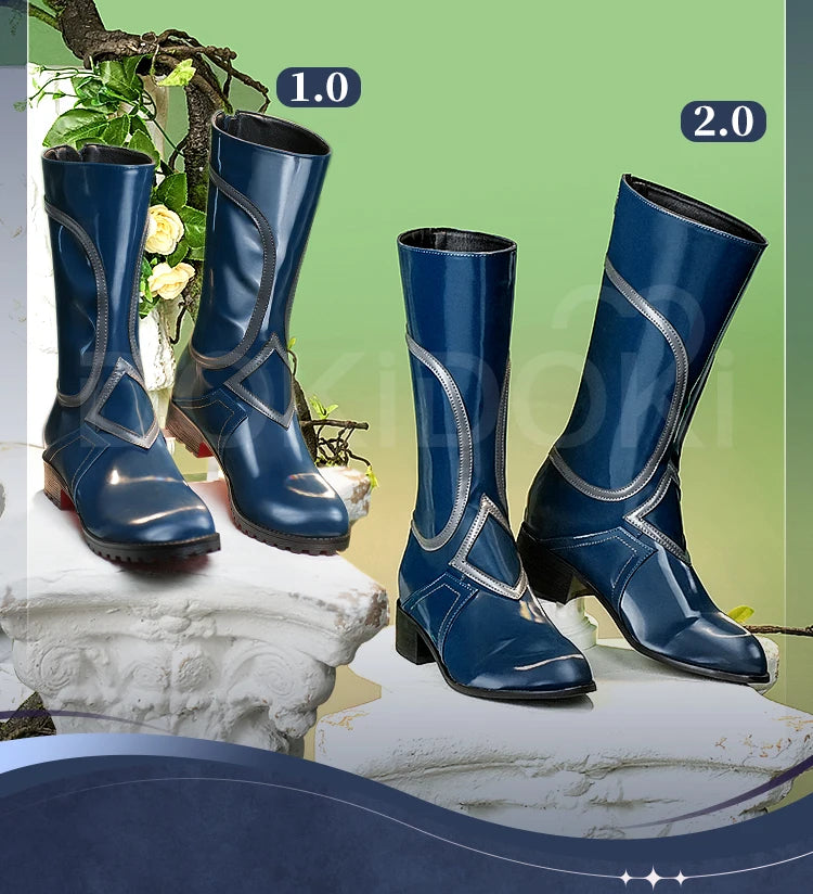 IN STOCK Anaxa Sunday Jiaoqiu Shoes Cosplay Game Honkai: Star Rail Cosplay DokiDoki-SR Men Black Boots Anaxa Cosplay Boots