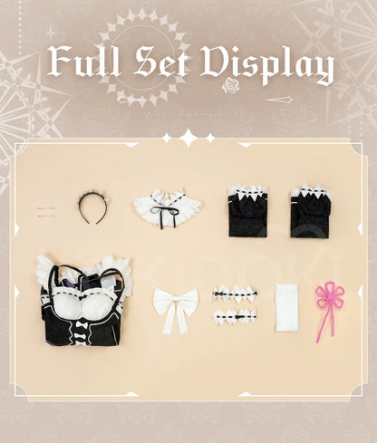 IN STOCK Remm/Ramm Cosplay Costume Anime Cosplay DokiDoki-SR Women Cute Maid Uniform Costume Remm Cosplay
