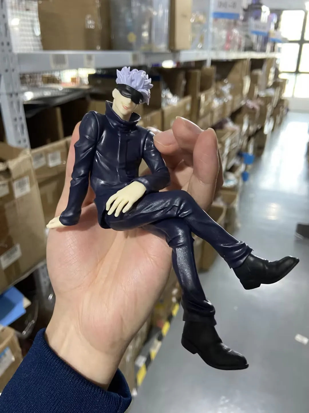 New Gojo Satoru 10CM Anime Jujutsu Kaisen Action Figure Itadori Yuji Seated Noodle Stopper Model Toys Japanese Dolls Hobbies 