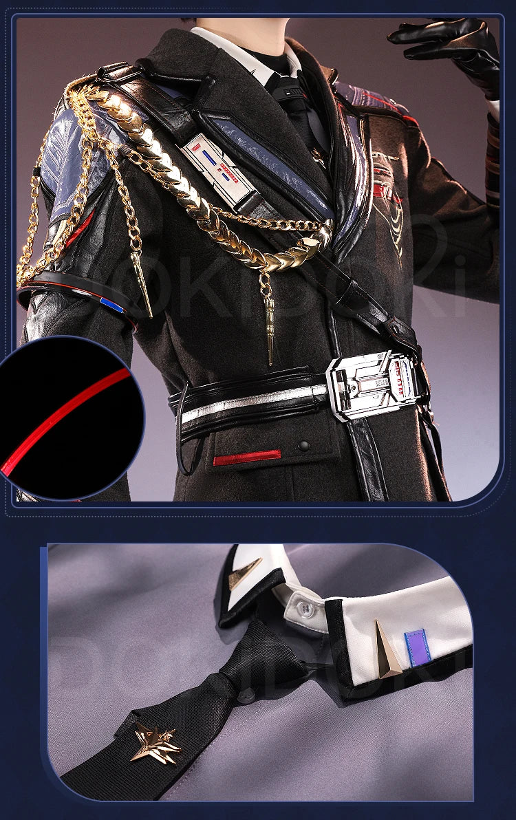 IN STOCK Caleb Cloudsreach Strategy Cosplay Costume Game Love and Deepspace DokiDoki-SR Men Xia Yizhou Caleb Cosplay Halloween