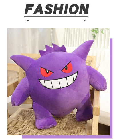 20/40/60cm Gengar Pokemon Anime Plush Toys TAKARA TOMY Cartoon Doll Soft Pokémon Plushie Pillow Stuffed Gift for Children Kawaii