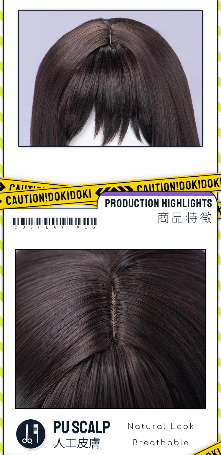 IN STOCK Evernight Cyrene Dan Heng Wig Game Honkai: Star Rail DokiDoki Dan Heng Permansor Terrae Horns Cyrene 120cm Wig