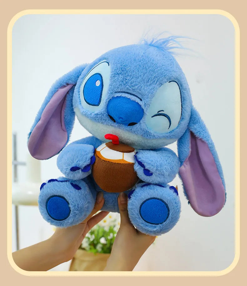 Disney 30-70cm Lilo&Stitch Cute Cartoon Dolls Toys Anime Soft Stuffed Dolls Pillow Appease Toys Birthday Decoration Toys Girls