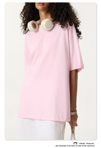 ZODF 2025 Summer Men 180gsm Solid T-Shirts Women Unisex Loose Basic Breathable Cotton T Shirt Brand Tees HY0971