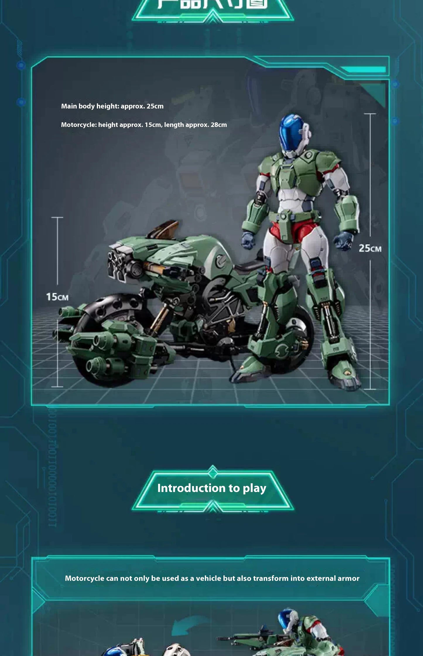 Moshow Genesis Climber Whirlwind Model Kit 25cm ABS