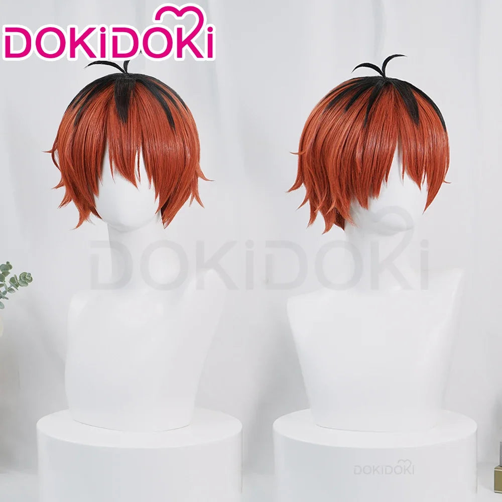 IN STOCK Himmel Stark Heiter Wig Anime Frieren: Beyond Journey's End Cosplay DokiDoki Men Wreath Blue Short Hair Heat Resistant