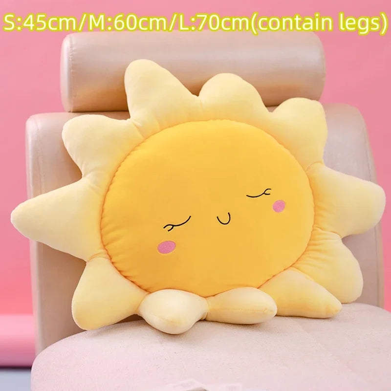 Soft Rainbow Star Plush Sun Cloud Plush Pillow Smile Face Soft Tulip Flower Cushion Girl Room Sofa Home Decor Christmas