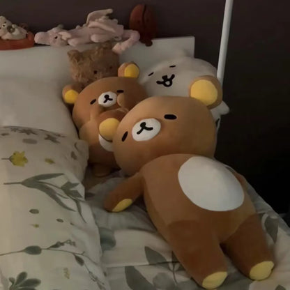 36-72cm Cute Cartoon Fatty Rilakkumas Plush Toy Doll Sleeping Hug Pillow Sofa Cushions Car Interior Decoration Holiday Gifts