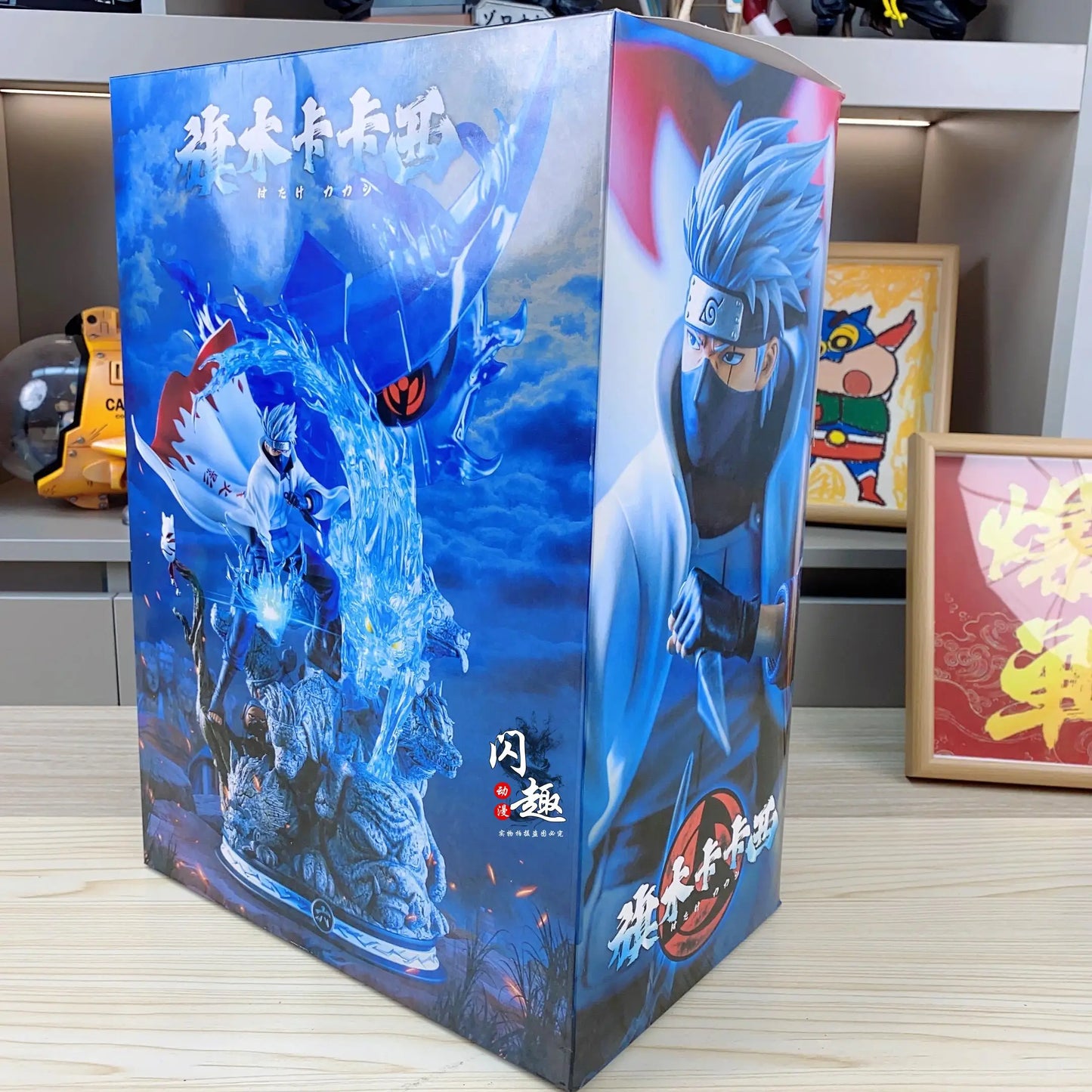 Naruto Anime Figure GK Hatake Kakashi 37cm Action Figure PVC Cartoon Characters Desktop Ornaments Friends Birthday Gifts Toys