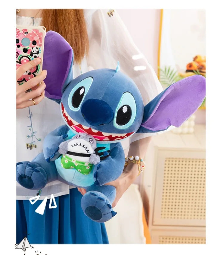 35/45/60cm Big Size Stitch Disney Anime Plush Stuffed Doll Kawaii Room Decorated with Plushies Pillow Ornaments Holiday Gifts