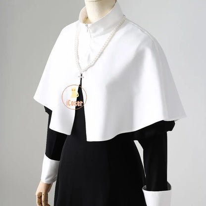 Anime My Dress-Up Darling Marin Kitagawa Cosplay Costume Nun Dress Uniform Hat Necklace Season 2 Halloween Party for Women Girls