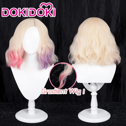 IN STOCK Wednesdayy Agnes Enidd Morticiaa Wig Anime DokiDoki Women Halloween Cosplay Long Hair High Heat Resistant Free Wig Cap