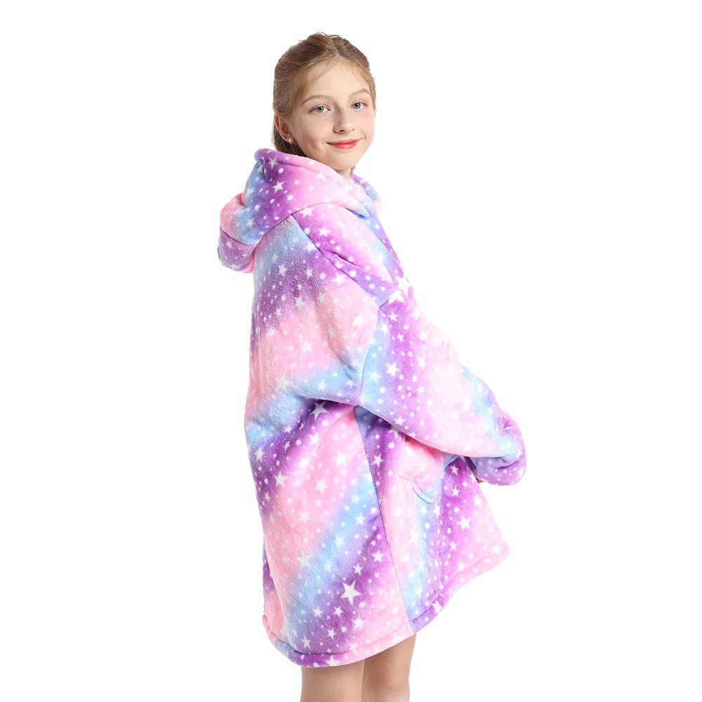 Funny Cartoon Children's Pajamas Girls Winter Clothes Plush Dinosaur Cat Bear Unicorn Pink Blue Toddler Boy Pijama Kids Clothing