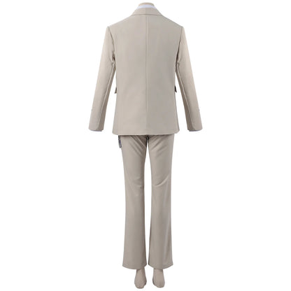 Love and Deepspace Xavier Cosplay Costume Wig Birthday Outfit Uniform Suit Brooch Halloween Party for Women Men Carnival Props