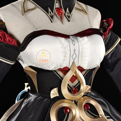 Genshin Impact Sandrone Cosplay Costume Wig Marionette Dress Uniform Eleven Fatui Harbingers Halloween Party Women Girls Props