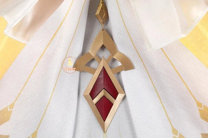 Genshin Impact Sandrone Cosplay Costume Wig Marionette Dress Headwear Eleven Fatui Harbingers Halloween Women Girls Role Play