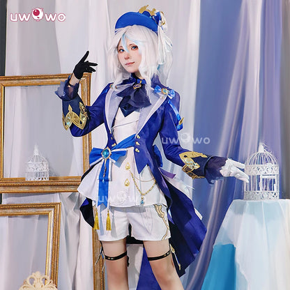 UWOWO Collab Series：Furina Cosplay GAME Genshin Impact Furina Focalors Hydro Archon Fontaine Rococo Furina Cospaly Outfit
