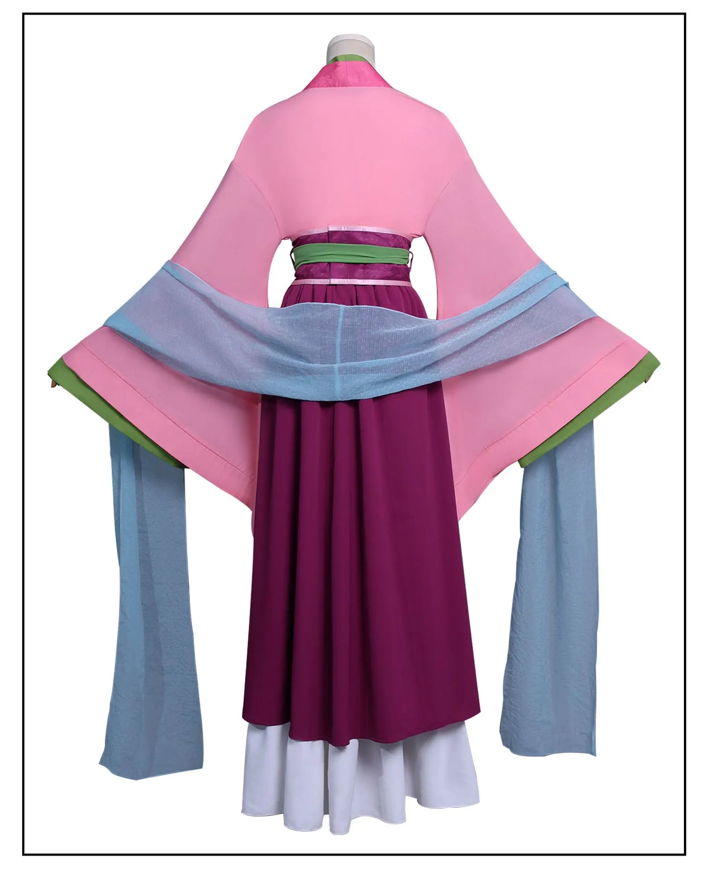 The Apothecary Diaries Maomao Cosplay Costume Wig Pink Dress Hanfu Necklace Earrings Halloween Party for Women Girls Prop iCoser